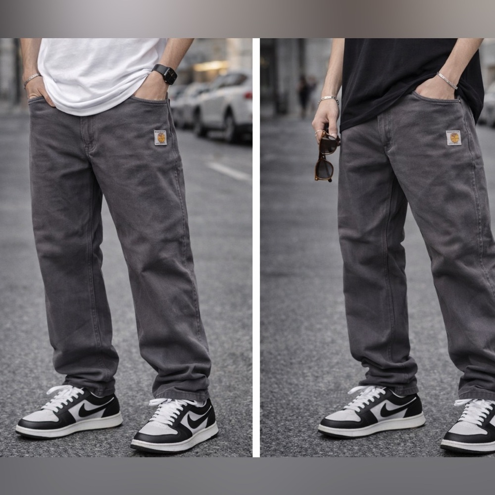 Carhartt Men’s Relaxed Fit Work Pants 36x32 | Grey | Stretch Cotton